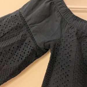 Navy lace Off shoulder top from Abercrombie